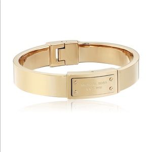 Michael Kors Gold Hinge Bangle Bracelet